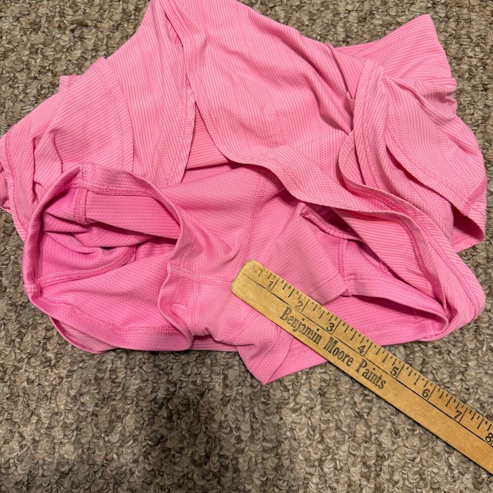 Athleta Girl | Pink Tiered Preppy Summer Activewear Mini Ruffled Skort Sz S - Picture 7 of 9